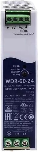 WDR-60 Rail Switching Power Supply WDR-60-5 WDR-60-12 WDR-60-24 WDR-60-48 60W Ultra Wide Input Industrial(Wdr-60-48v 1.25a) in Saudi Arabia