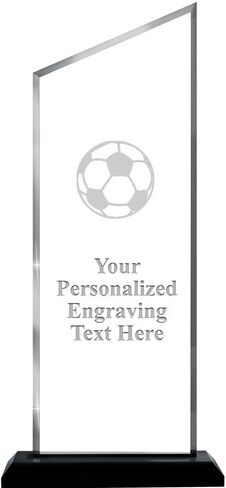 Crown Awards Personalized Acrylic Trophy, 14.25" Engraved Incline Slant Acrylic Award Prime in Saudi Arabia