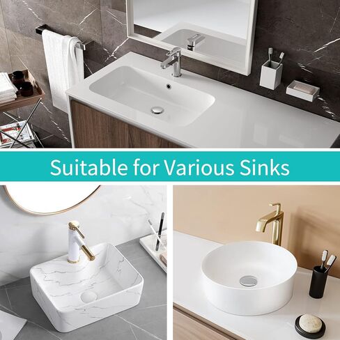 Sink Stopper, Bathroom Sink Drain Strainer with Hair Catcher, for 1.04’’~1.97’’ Drain Hole, Brass Universal Drain Cover, Pop Up Basin Plug in Saudi Arabia