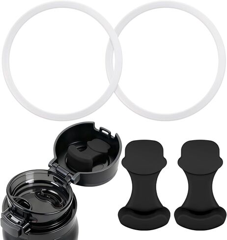 2pcs Replacement Stopper Compatible with Simple Modern & 2pcs Clear Seal Ring for Mesa Loop Water Bottle - Silicone Replacement Parts Compatible with Simple Modern 24oz/30oz Mesa Loop Water Bottle in Saudi Arabia