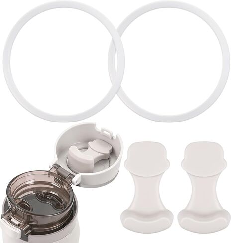 2pcs Replacement Stopper Compatible with Simple Modern & 2pcs Clear Seal Ring for Mesa Loop Water Bottle - Silicone Replacement Parts Compatible with Simple Modern 24oz/30oz Mesa Loop Water Bottle in Saudi Arabia