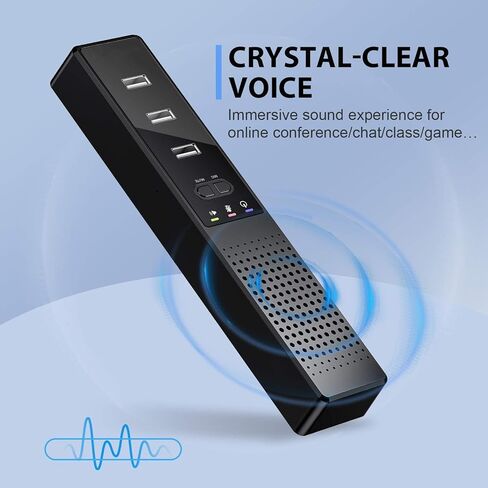 Conference Speaker and Microphone,pc Speakers,360° Voice Coverage, Advanced Noise Reduction, USB-C Plug & Play, Compatible with Zoom and MS Team in Saudi Arabia