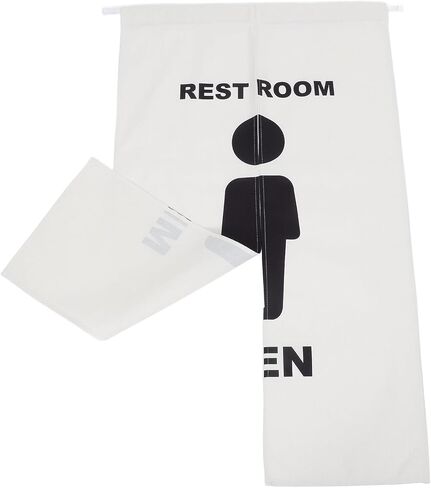 ستارة باب المرحاض العالمية المقاومة للثقب من BESPORTBLE، لوحة مقسمة نصف طول 70 × 120 سم، درع خصوصية الحمام للحمامات العامة ومراكز التسوق والمكاتب in Saudi Arabia