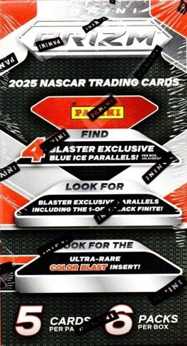 2025 Panini Prizm NASCAR Series Blaster Box of Packs with 4 EXCLUSIVE Blue Ice Parallel Cards in Saudi Arabia