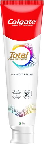 Colgate Total 150gm/5.2oz Advanced Health Toothpaste with 12-Hour Protection, Whole Mouth Health, (Combo Pack Offer, with A Premium Soft Toothbrush Free) in Saudi Arabia