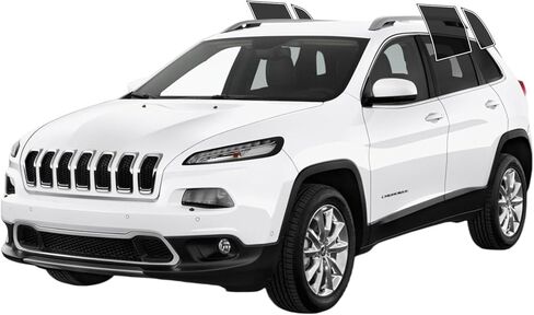 AUTOTEK Precut Windows Tint Film All Sides Cars Sun Blocking Protection Privacy Anti Shatter Glass 2 Ply Film Any Tint Shade kit for Jeep Cherokee 4 Door 2014-2018 in Saudi Arabia