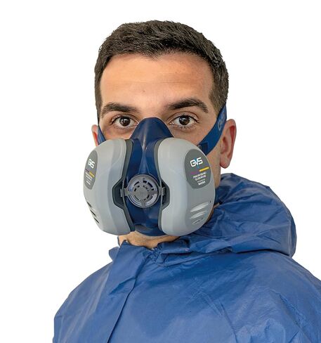 GVS Elipse Half Mask Respirator with OVAG P100 Replaceable Filters, Size M/L in Saudi Arabia