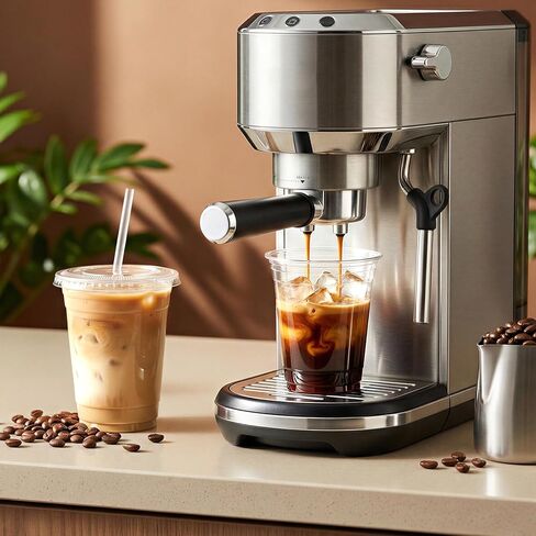16 oz Clear Plastic Cups with Lids and Straws 100 Pack Iced Coffee Cups with Lids for Smoothie Iced Coffee Disposable Coffee and TO-GO Cups for Cold Drinks, Milkshake, Bubble Tea in Saudi Arabia