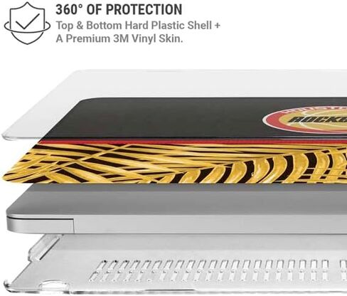 Skinit Case + Skin Compatible with MacBook Air 13in (2020) - Officially Licensed NBA Houston Rockets Retro Palms Design in Saudi Arabia