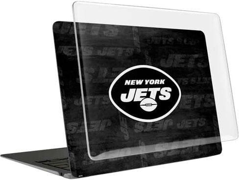 Skinit Case + Skin Compatible with MacBook Air 13in (2020) - Officially Licensed NFL New York Jets Black & White Design in Saudi Arabia
