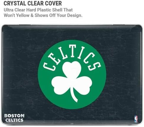 Skinit Case + Skin Compatible with MacBook Air 13in (2020) - Officially Licensed NBA Boston Celtics Black Secondary Logo Design in Saudi Arabia