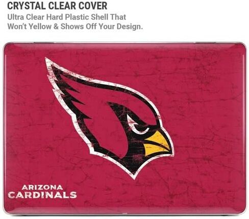 Skinit Case + Skin Compatible with MacBook Air 13in (2020) - Officially Licensed NFL Arizona Cardinals Distressed Design in Saudi Arabia