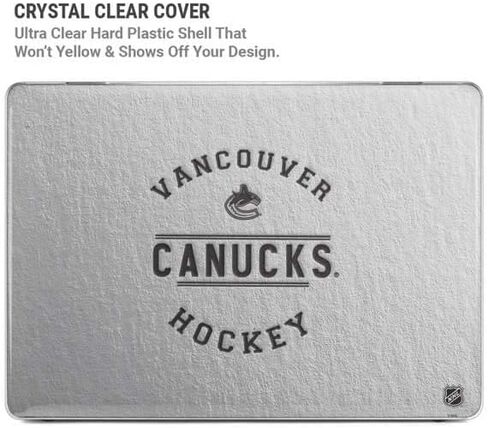 Skinit Case + Skin Compatible with MacBook Air 13in (2020) - Officially Licensed NHL Vancouver Canucks Black Text Design in Saudi Arabia