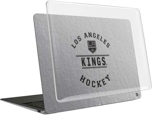 حافظة Skinit + غلاف متوافق مع جهاز MacBook Air 13in (2020) - تصميم نص أسود مرخص رسميًا من NHL Los Angeles Kings in Saudi Arabia