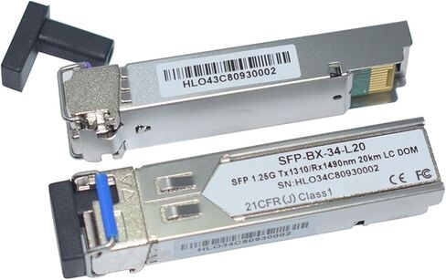 1 قطعة 1.25 جرام 1000 قاعدة 1310/1490nm 20 كجم LC/SC SFP جهاز الإرسال والاستقبال GLC-BX-20KM (زوج واحد LC) in Saudi Arabia