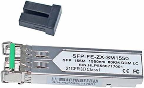 1pcs GLC-FE-100ZX 100BASE-FX SFP 155M 1550nm 80km SFP transceiver 80km(10 Units) in Saudi Arabia