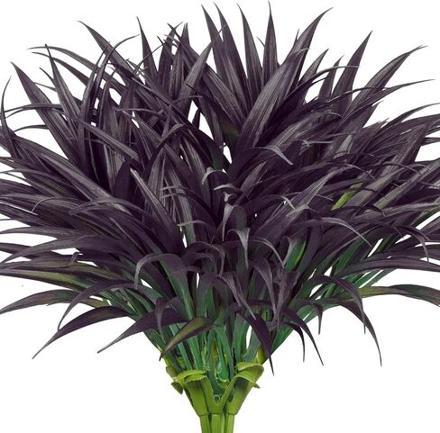 Ouddy Decor 20 Pcs Fake Outdoor Plants Artificial Grass Greenery Stems Faux Plastic Plants UV Resistant in Saudi Arabia