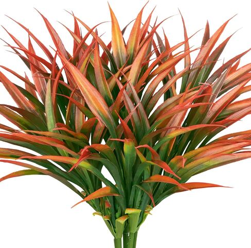 Ouddy Decor 20 Pcs Fake Outdoor Plants Artificial Grass Greenery Stems Faux Plastic Plants UV Resistant in Saudi Arabia
