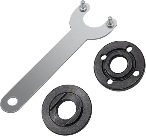 321YOUO 4.5" 5" 5/8-11 Grinder Backing Flange and Lock Nut Set Angle Wrench Spanner Metal for Bosch Black replaces 224399-1 193465-4 224568-4 in Saudi Arabia