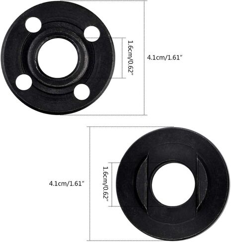321YOUO 4.5" 5" 5/8-11 Grinder Backing Flange and Lock Nut Set Angle Wrench Spanner Metal for Bosch Black replaces 224399-1 193465-4 224568-4 in Saudi Arabia