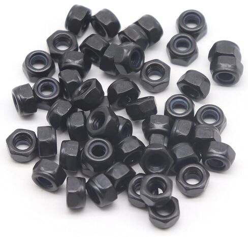 10-24 Lock Nuts, Black Carbon Steel, 30-Pack in Saudi Arabia