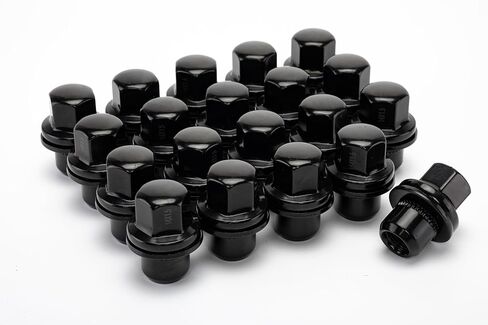 20PCS M14x1.50 Wheel Lug Nuts Compatible with Land Rover LR3 LR4 Range Rover Sport Discovery, 0.87" Hex 1.81" Length Lug Nuts Replace #RRD500510 RRD500290 (Black) in Saudi Arabia