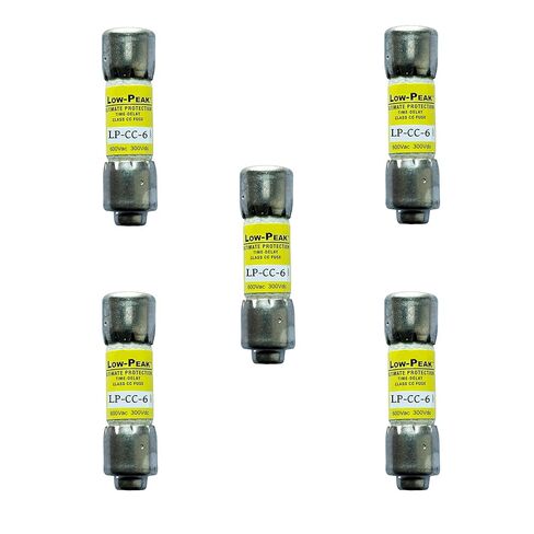 5-حزمة جديدة LP-CC-6 LP-CC-6A LP-CC 6A 600Vac صمام تأخير الوقت، LP-CC-6 فئة CC خرطوشة الصمامات 6A 600V-AC D666186 in Kuwait