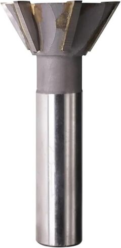 1pcs Dovetail Slotting Cutter 45 Degrees 60 Straight Shank HSS Slot End Mill CNC Router Bit for Metal Mold Steel Cast Iron Carbon(45 Degrees,D16Xd10X80L) in Saudi Arabia