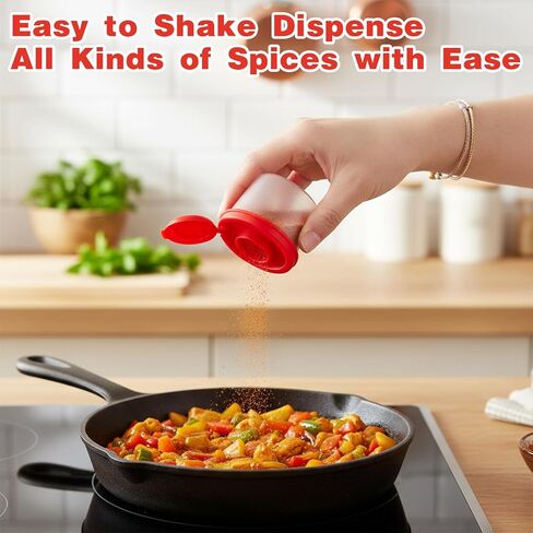 3 Pcs Salt and Pepper Shakers with Moisture Proof Lids Mini Salt and Pepper Shakers Set Small Spice Dispenser Transparent Plastic Travel Seasoning Dispenser Bottles for Kitchen Travel Camping in Saudi Arabia
