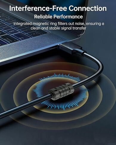 كابل طابعة USB B إلى USB C بطول 6.6 قدم، سلك طابعة من النوع B إلى النوع C لجهاز MacBook Pro، Air، كابل MIDI لبيانو Yamaha Casio الرقمي in Saudi Arabia