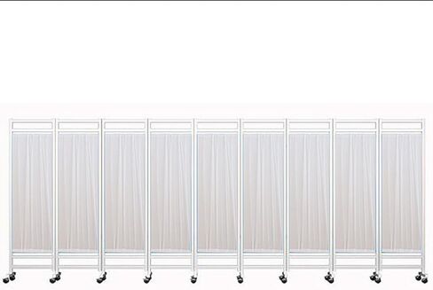 6ft Folding Room Divider Privacy Screen - Retractable Wall Panels for Office & Home Decoration, Ideal for Room Separation & Hospital Partitions (Pink, 300x180cm) in Saudi Arabia