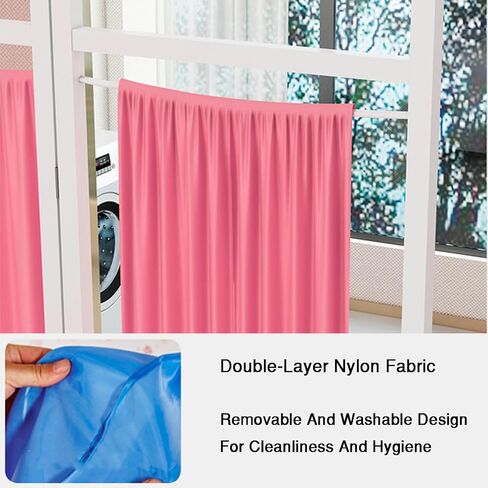 6 Panel Movable Room Divider,Vertical Door Partition for Privacy,Hospitals Privacy Screen with Brake Wheels,Available in 6 Colors(Color 1,6-Panel) in Saudi Arabia