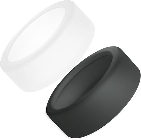 FitTurn 2-Pack Silicone Ring Cover for Oura Ring Gen 3 Horizon/Heritage, Anti-Scratch Elastic Silicone Ring Cover for Oura Ring Gen3 Protector Smart Ring Working Out (M(11/12/13/14), Black/White) in Saudi Arabia