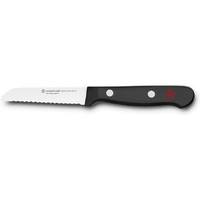 WÜSTHOF Gourmet 3" Serrated Paring Knife,Black in Kuwait