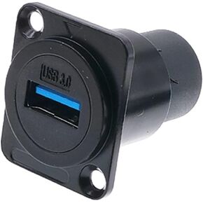 مقبس USB معدني من النوع D أنثى إلى 3.0 2. تركيب لوحة الموصل 1 قطعة (2.0 BK) in Kuwait