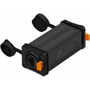 10Pcs RJ45 Female Ethernet Connector Electronic Housing Case RJ45 Coupler Adapter Panel Mount Converter(10xPlastic-65mm) in Kuwait