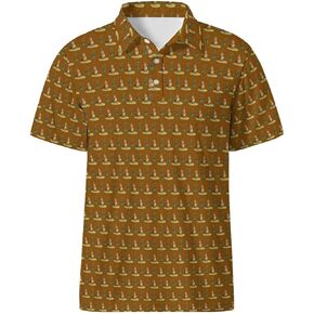 Funny Golf Shirts for Men Polo Shirts Casual Collared Short Sleeve Polo Shirt Gift for Golfer Lovers in Saudi Arabia