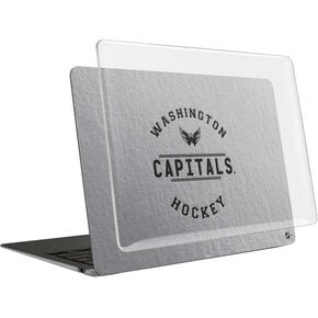 حافظة Skinit + غلاف متوافق مع جهاز MacBook Air 13in M1 (2021) - تصميم نص أسود مرخص رسميًا من NHL Washington Capitals in Saudi Arabia