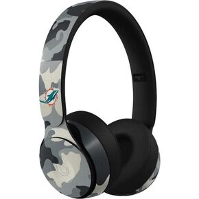 Skinit Decal Audio Skin Compatible with Beats Solo Pro - Officially Licensed NFL Miami Dolphins Distressed- Orange Design in Saudi Arabia