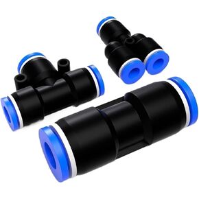 Pneumatic Fitting Pipe Connector Tube Release Water Hose Plastic 4/6/8/10/12/14mm PY Connectors 1Pcs(PY,14mm) in Saudi Arabia
