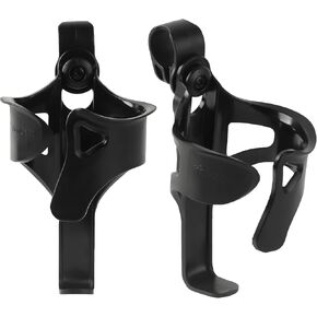 TonGass 2-Pack Golf Push Cart Cup Holder, Universal Plastic Golf Trolley Drink Holder Mount for Golfs Push Carts, Durable Shock-Resistant Design Fits Most Golfs Trolley Tubes and Handles - Black in Kuwait