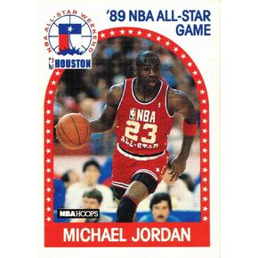 1989-90 NBA Hoops # 21 بطاقة مايكل جوردان لكرة السلة - لعبة كل النجوم in Kuwait