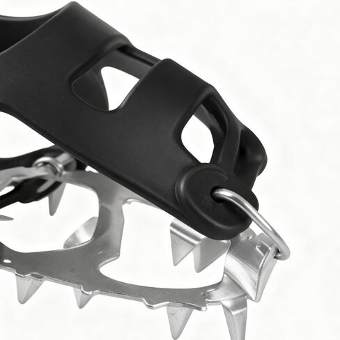 Anti-Slip Stainless Steel Crampons | Ice Cleats for Shoes and Boots - Shoes Snow Spikes | for Men Winter Outdoor Hiking Walking Climbing Fishing Sports Garden Park Backyard Courtyard in Saudi Arabia