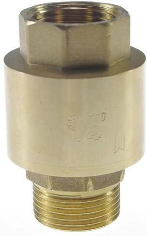 1 Pcs Brass 3/4" Female Male BSPP Threaded Straight Check Valve Spring Vertical in Saudi Arabia
