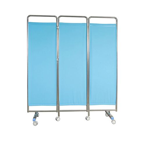 3-5 Panel Privacy Screen,304 Stainless Steel Standing Door Partition,Folding Room Divider with Wheels,PVC Fabric Creates Privacy(5-Panel) in Saudi Arabia