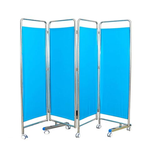 3-5 Panel Privacy Screen,304 Stainless Steel Standing Door Partition,Folding Room Divider with Wheels,PVC Fabric Creates Privacy(5-Panel) in Saudi Arabia