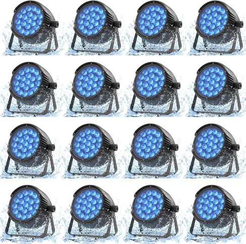 IP65 Waterproof Par Light, 250W RGBW LED Outdoor Stage Light, Uplights Wash/Strobe Lights with DMX512 & Sound Activated, Waterproof LED Par for Party Outdoor Backyard Christmas Wedding in Saudi Arabia