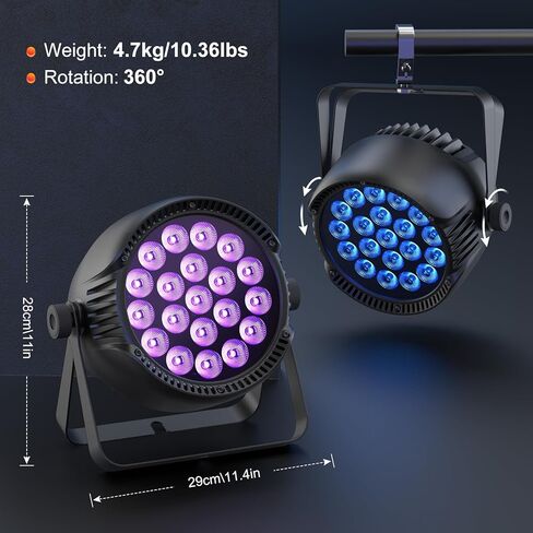 IP65 Waterproof Par Light, 250W RGBW LED Outdoor Stage Light, Uplights Wash/Strobe Lights with DMX512 & Sound Activated, Waterproof LED Par for Party Outdoor Backyard Christmas Wedding in Saudi Arabia
