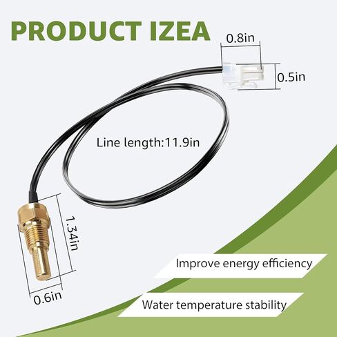 AP19299 Thermistor Chamber Sensor Replacement Compatible with Rheem Ultra Low Nox Rheem Heat Pumps Tankless Water Heaters, Temperature Sensor Water Heater Parts in Saudi Arabia