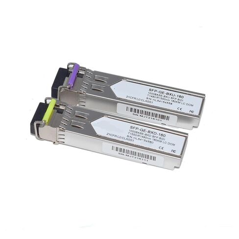 1pcs 1.25G SFP 160KM 1490/1550NM, LC Connector Fiber Optical Module(2 Pairs 160KM) in Saudi Arabia